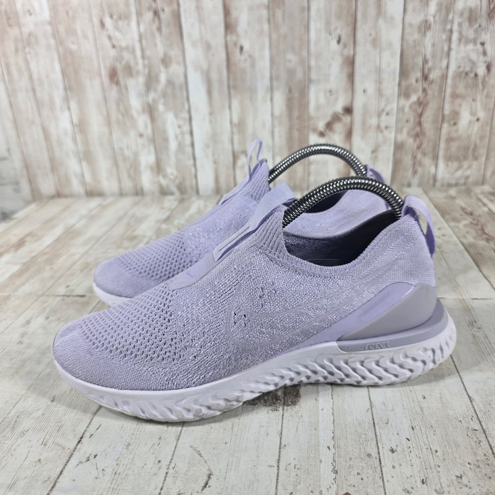 Nike Epic React Phantom Flyknit Lavender Purple Women 8.5 BV0415-500 Running - Picture 4 of 8